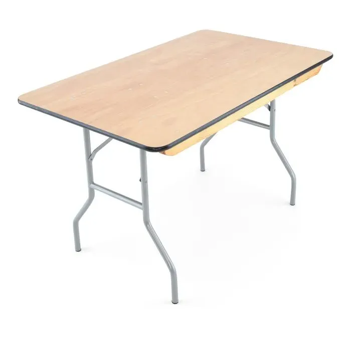 4' Wood Banquet Table